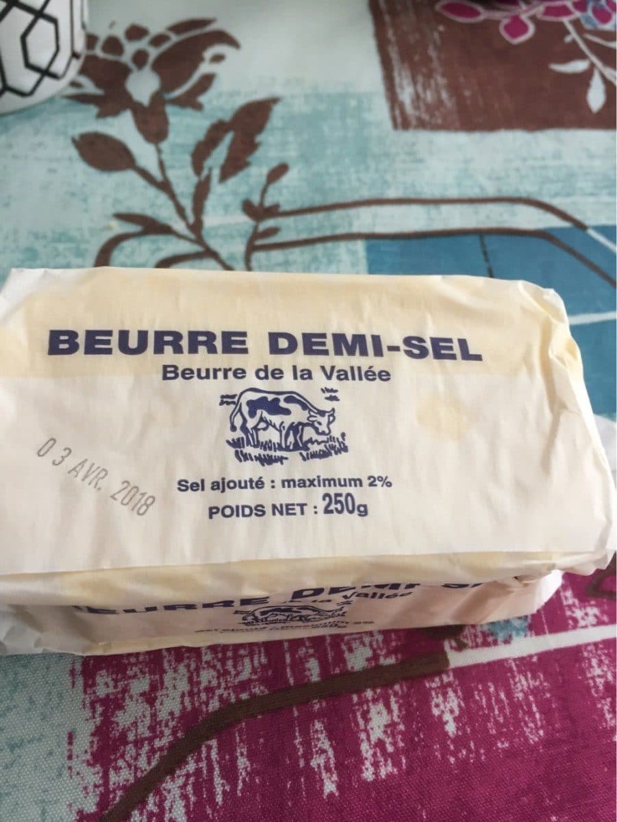 Open Food Facts Beurre demi sel LA VALLEE packshot