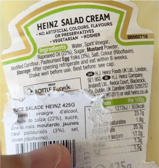 Heinz Salad Cream packshot