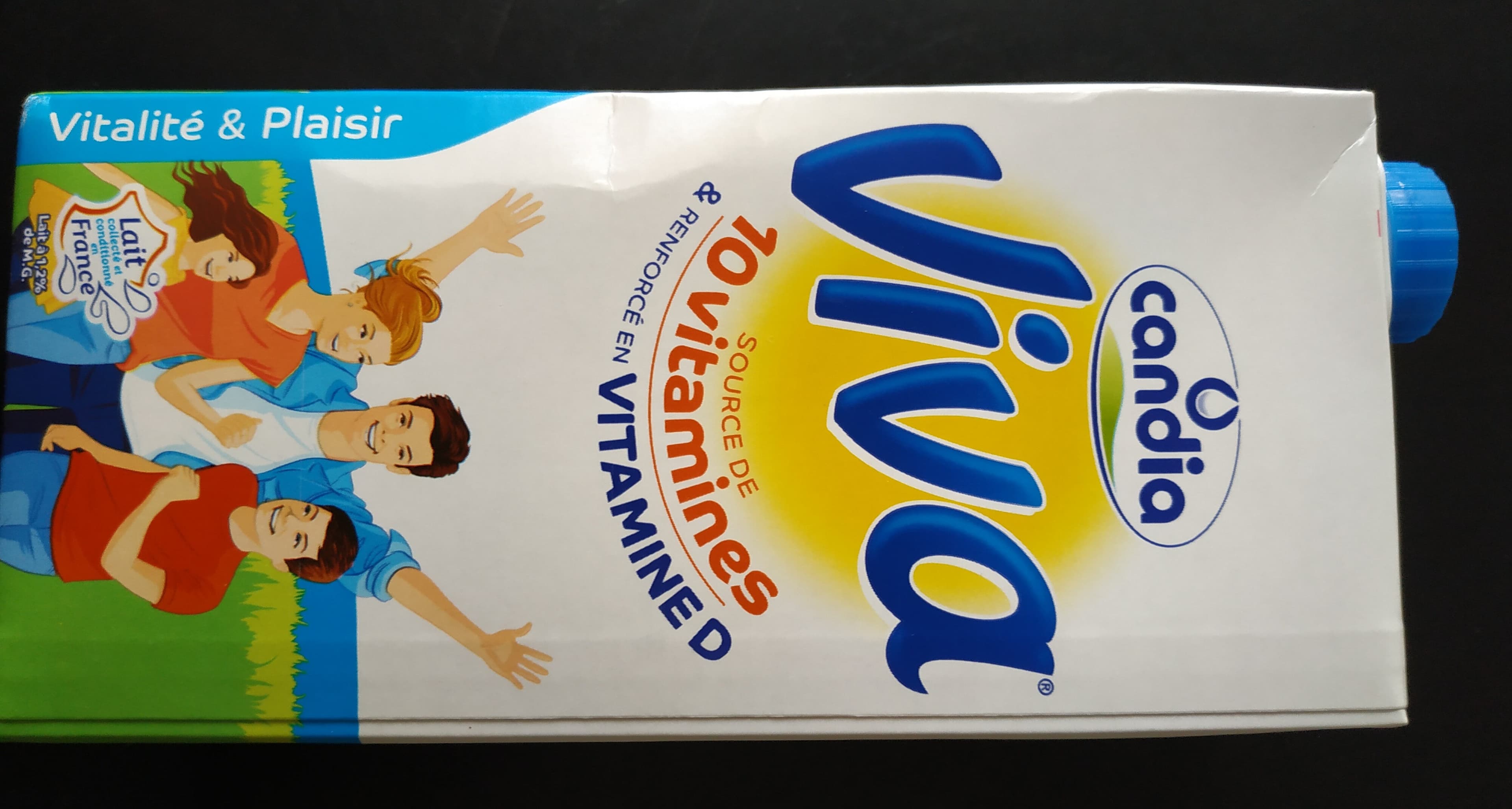 Candia Viva lait UHT vitamine slim 6x1L packshot