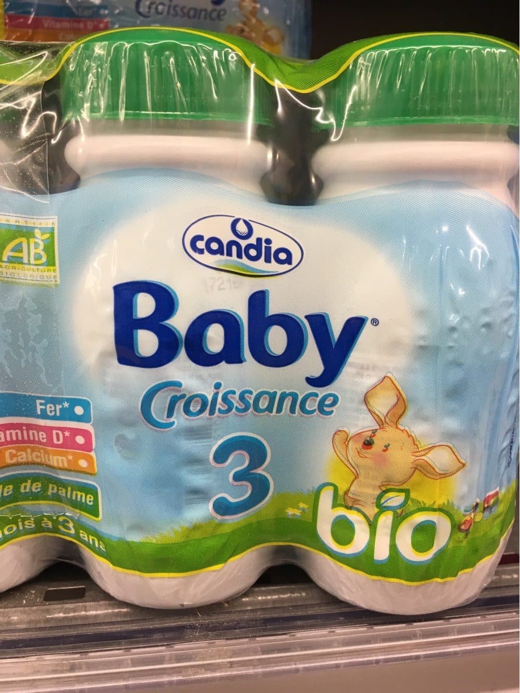 Candia Candia Lait de suite liquide BIO 3, de 10 mois à 3 ans les 12 bouteilles de 250 packshot