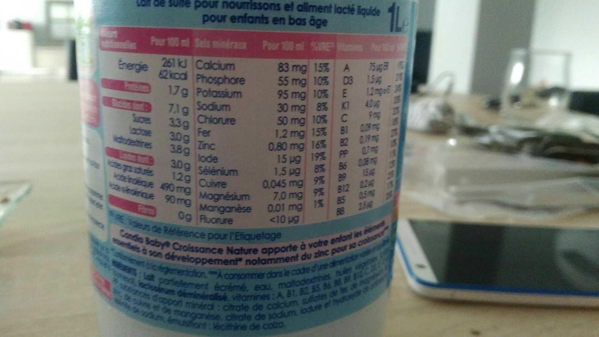 Candia Lait infantile packshot