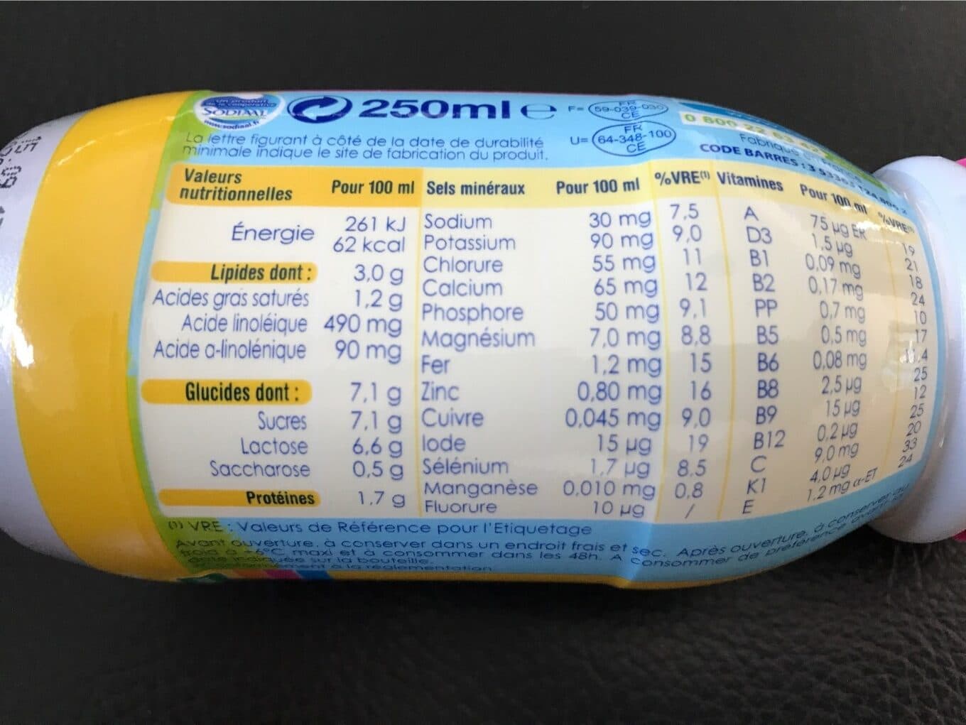 Candia Lait bébé liquide de 10 mois à 3 ans, vanille Can packshot