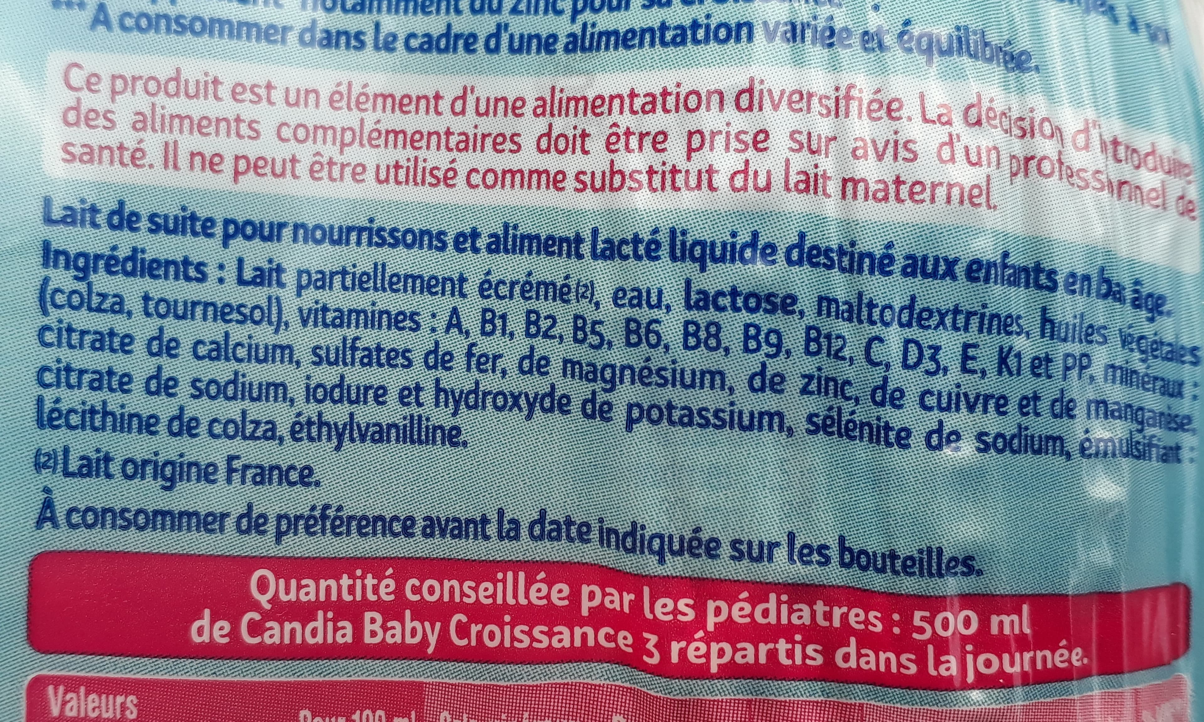 Candia Baby croissance 3 packshot