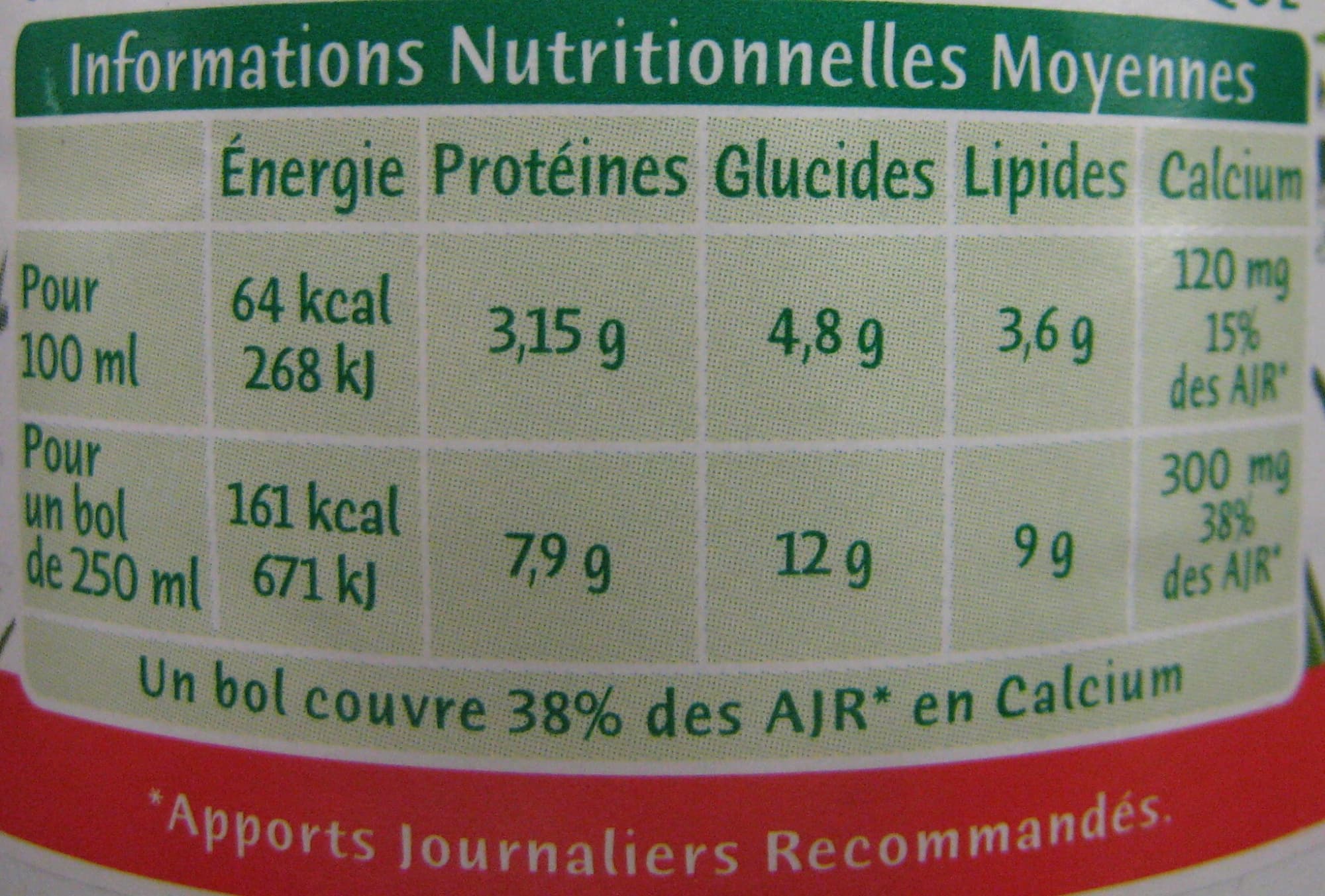 Candia Grand lait Bio packshot