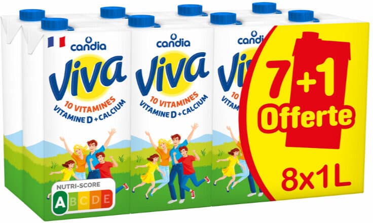 Candia Pack lait Viva 7L (+1L offert) packshot