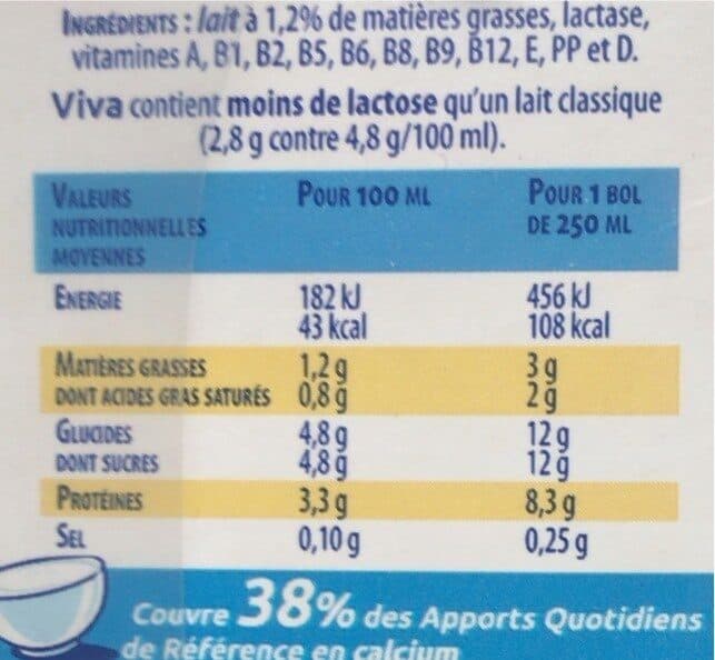 Candia Pack lait Viva 7L (+1L offert) packshot