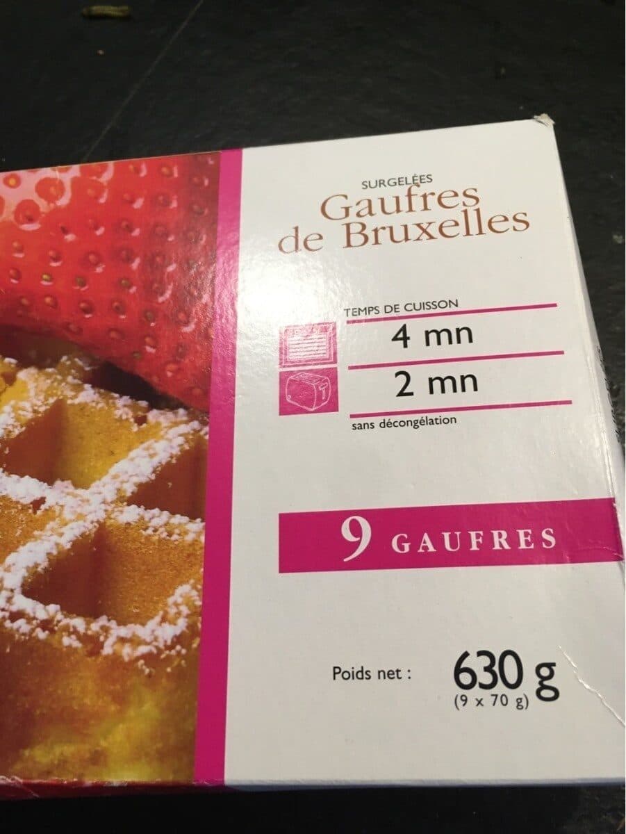 Open Food Facts Gaufres de Bruxelles packshot