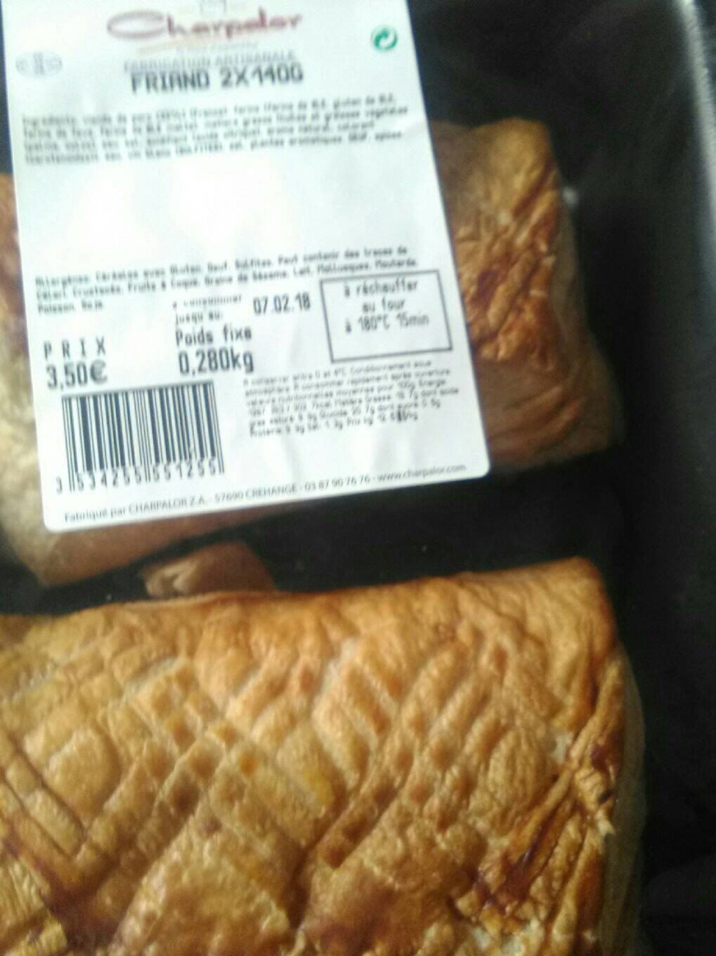 Charpalor Friands packshot