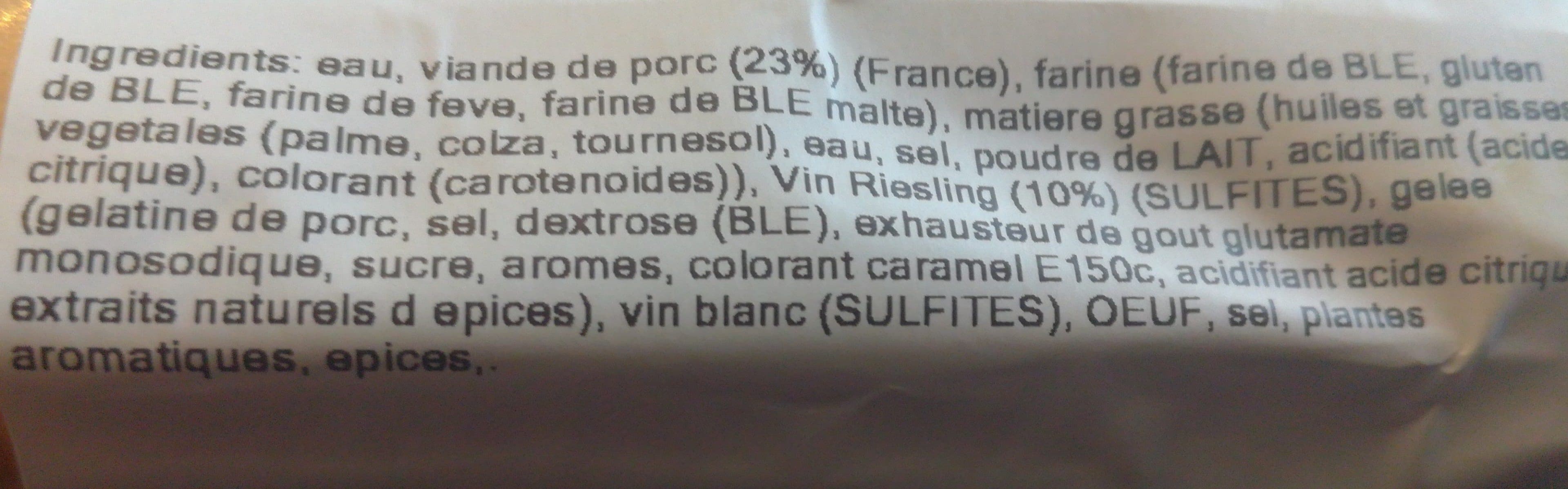 Open Food Facts Pate riesling bande packshot