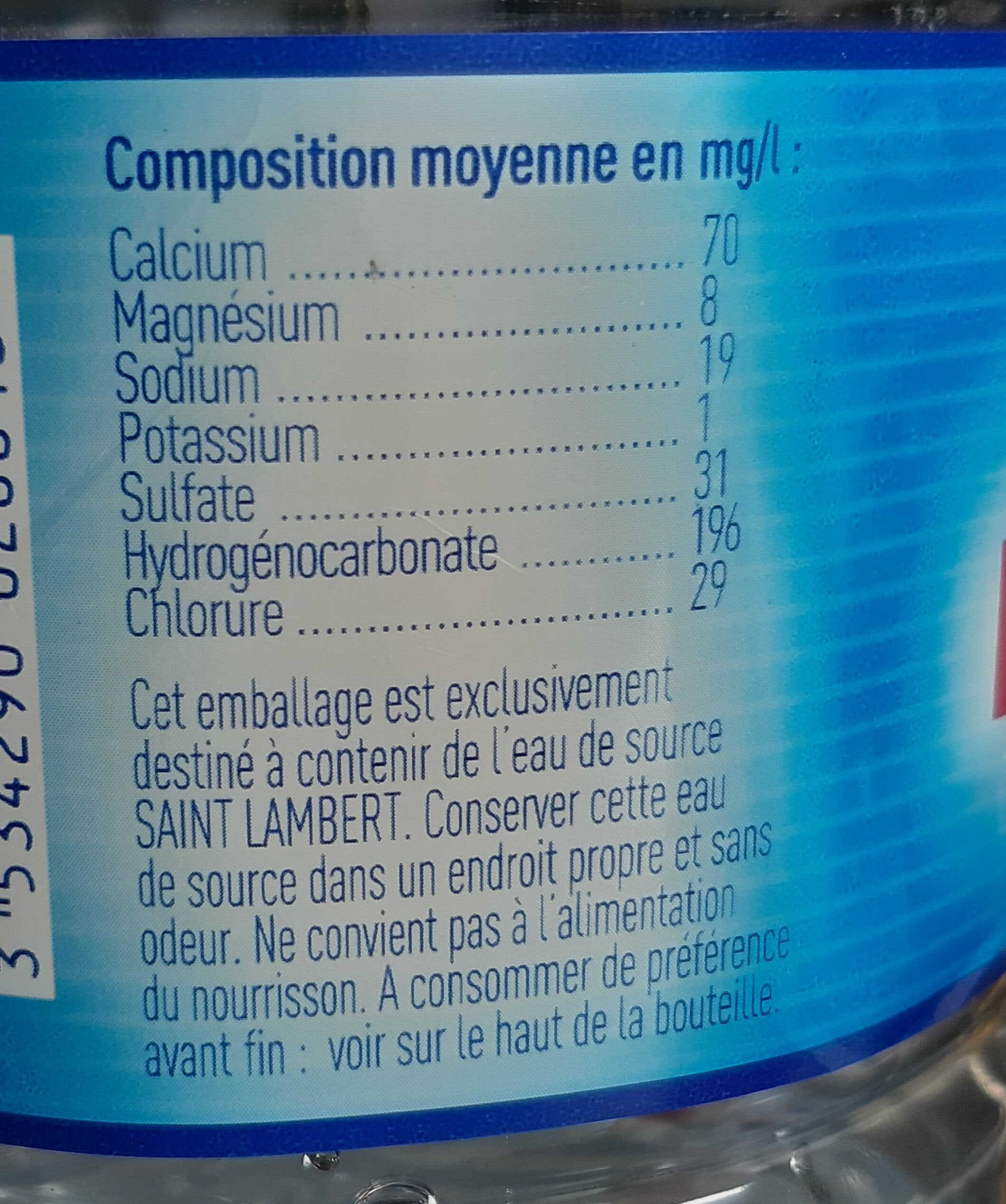 eau saint lambert packshot
