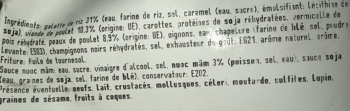 Open Food Facts Nems au poulet packshot