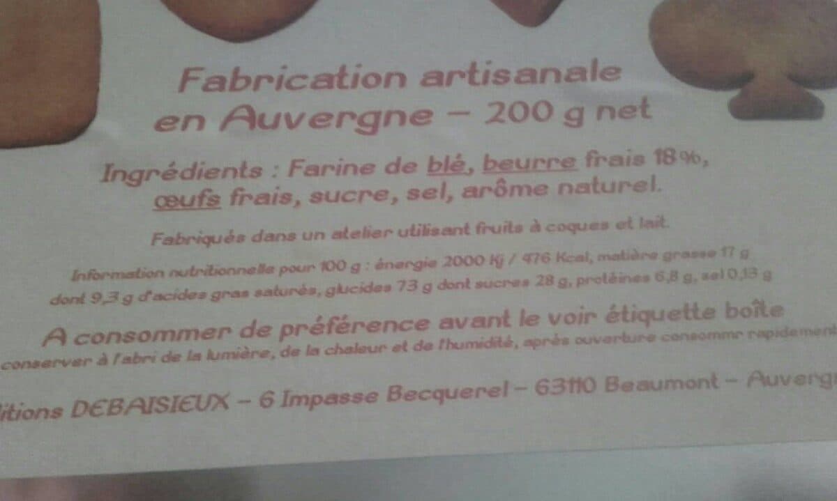 Open Food Facts Croquants d'Auvergne packshot