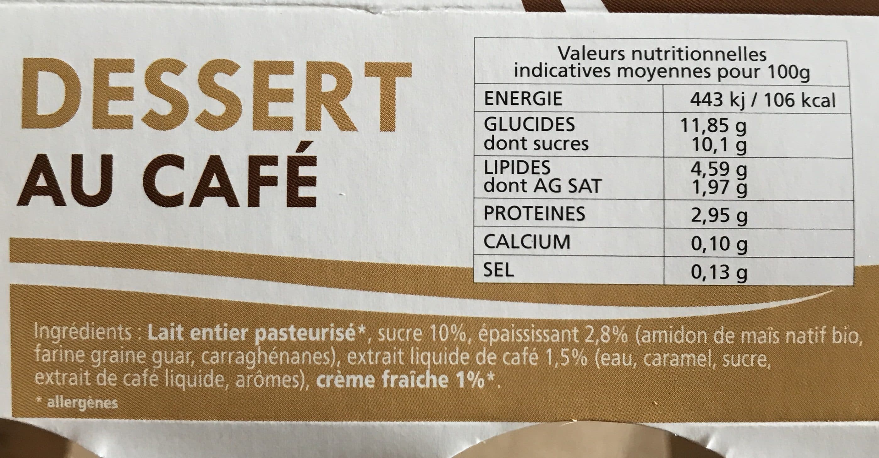 Les Prairies De La Gartempe 4 crèmes dessert café packshot