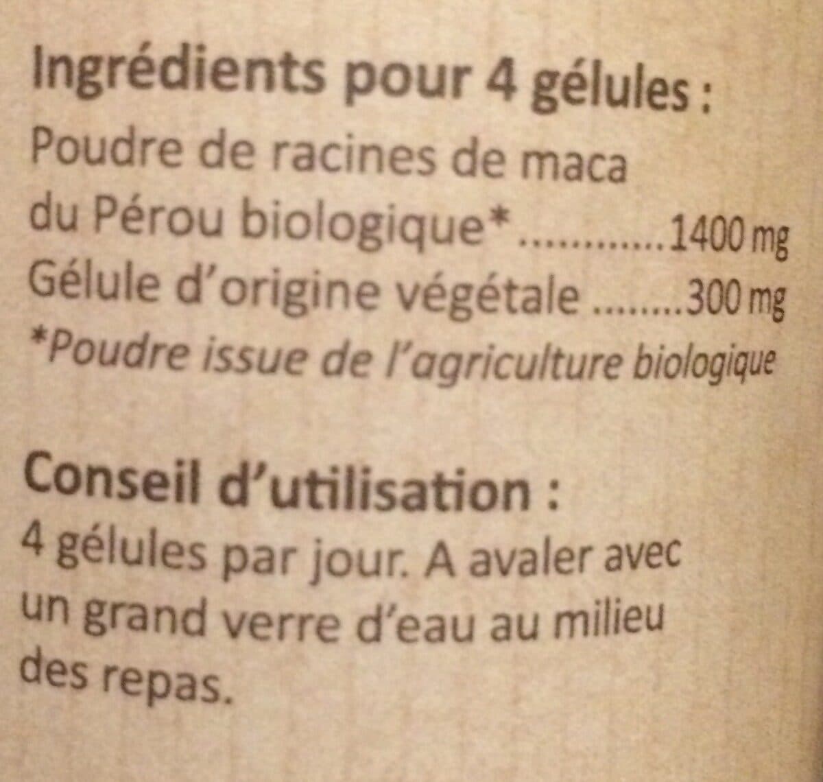 Nat & Form Maca Bio Eco-reponsable - 90 Gélules - Nat & Form packshot