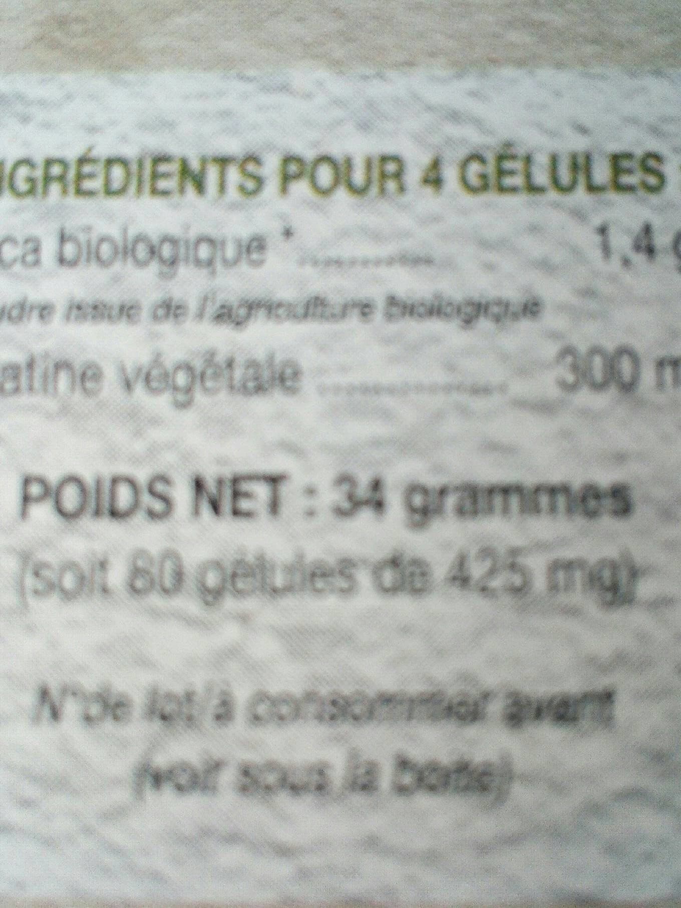 Nat&Forme Maca Bio - 80 Gélules - Nat & Form packshot