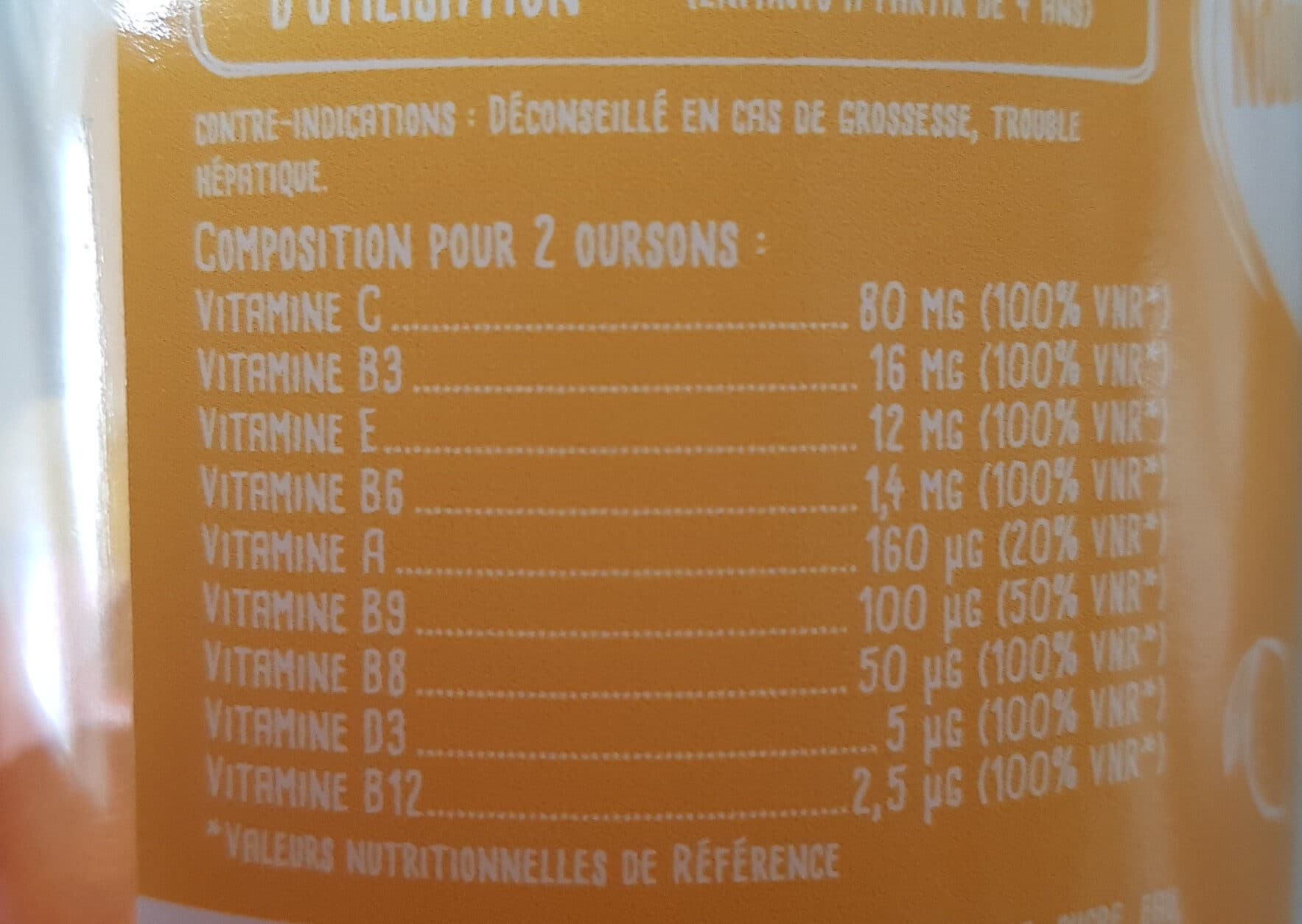 Nat et Form Junior 9 Vitamines Goût orange, citron, framboise packshot