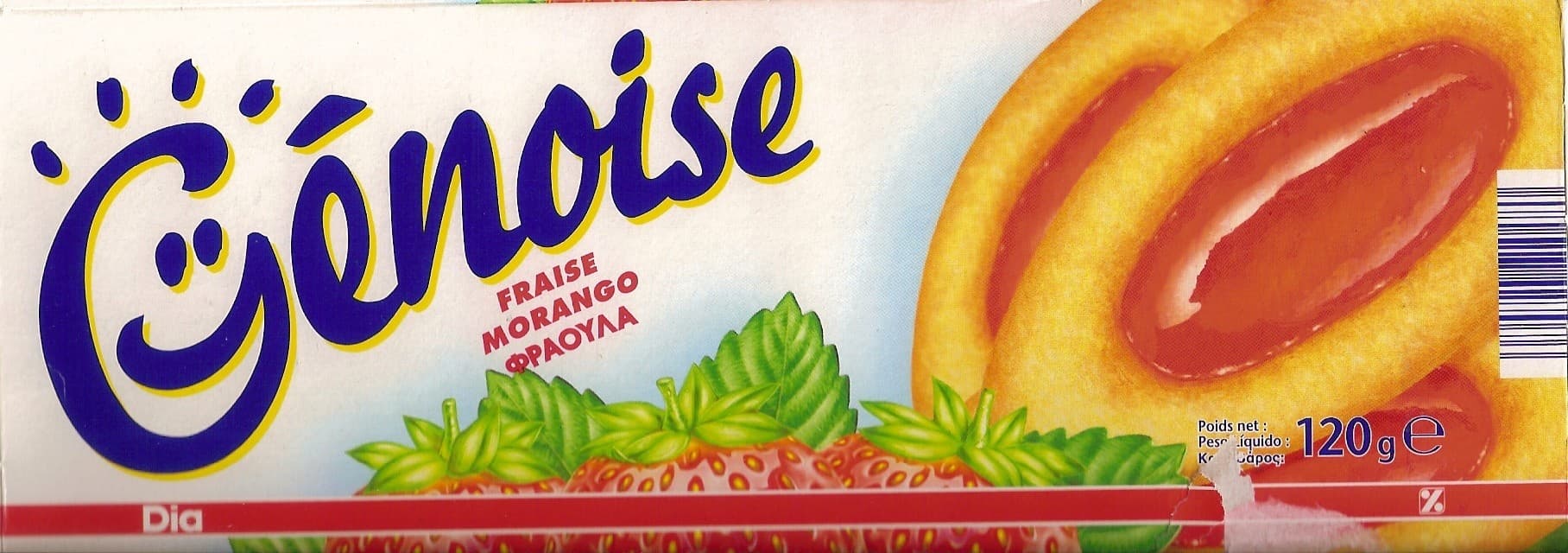 Dia Génoise garnie à la fraise packshot