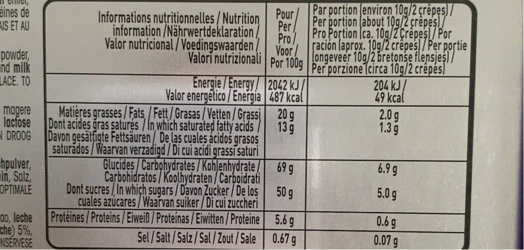 Gavottes Crêpes dentelle chocolat au lait packshot