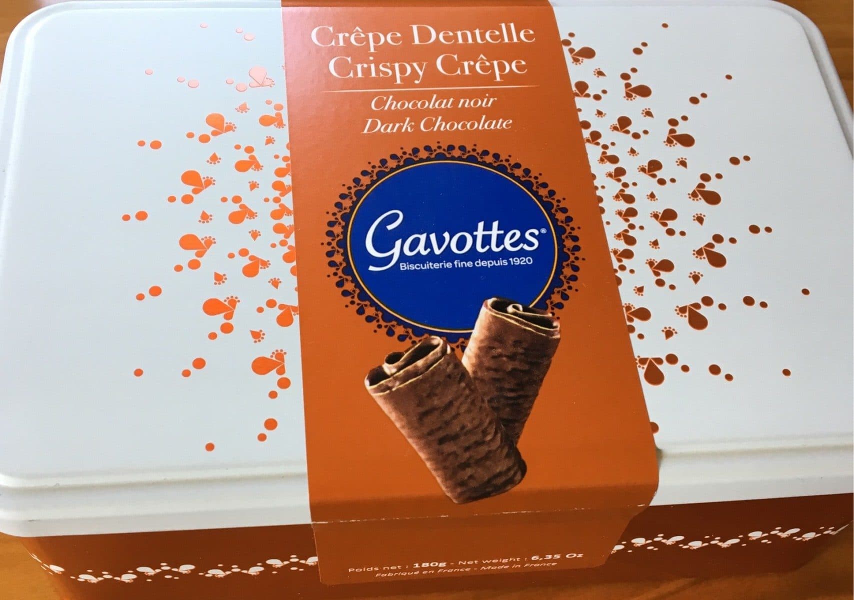 Gavottes Crêpe dentelle chocolat noir packshot