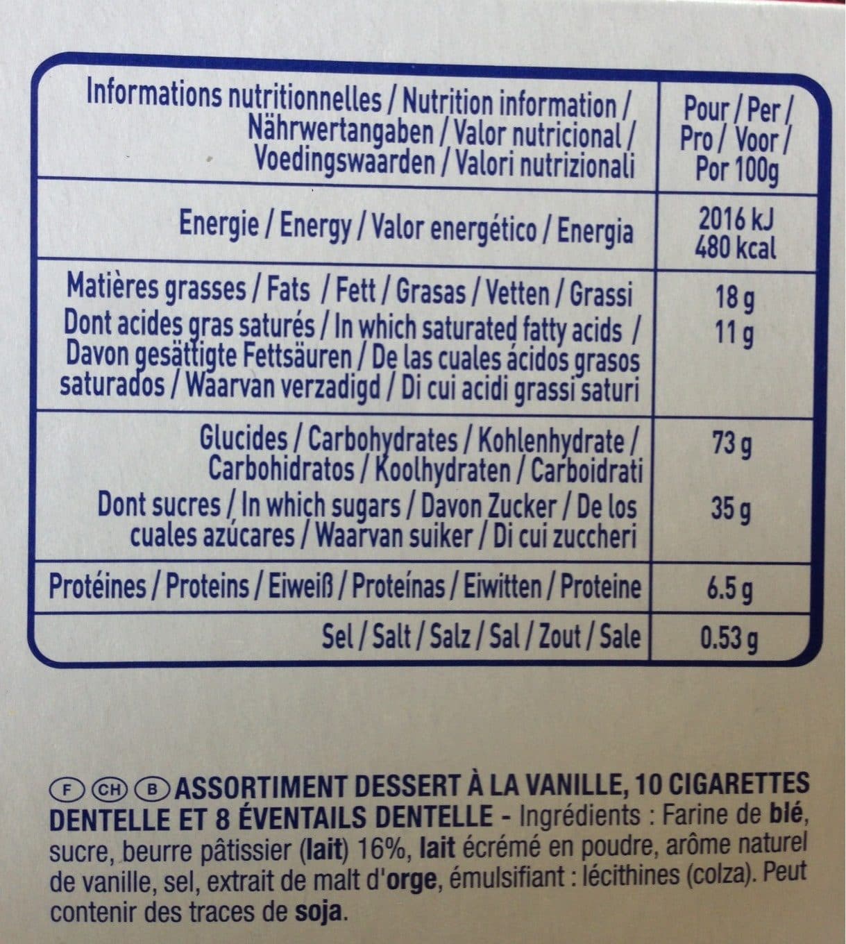 Gavottes Crepes Pour Dessert Asst. 100G Les Gavottes packshot