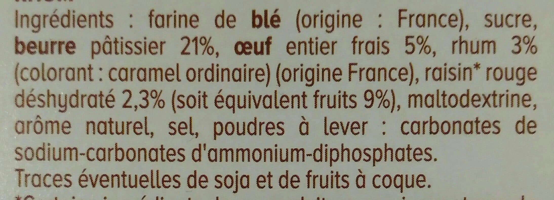 Loc Maria Biscuits Sablés Rhum Raisins packshot