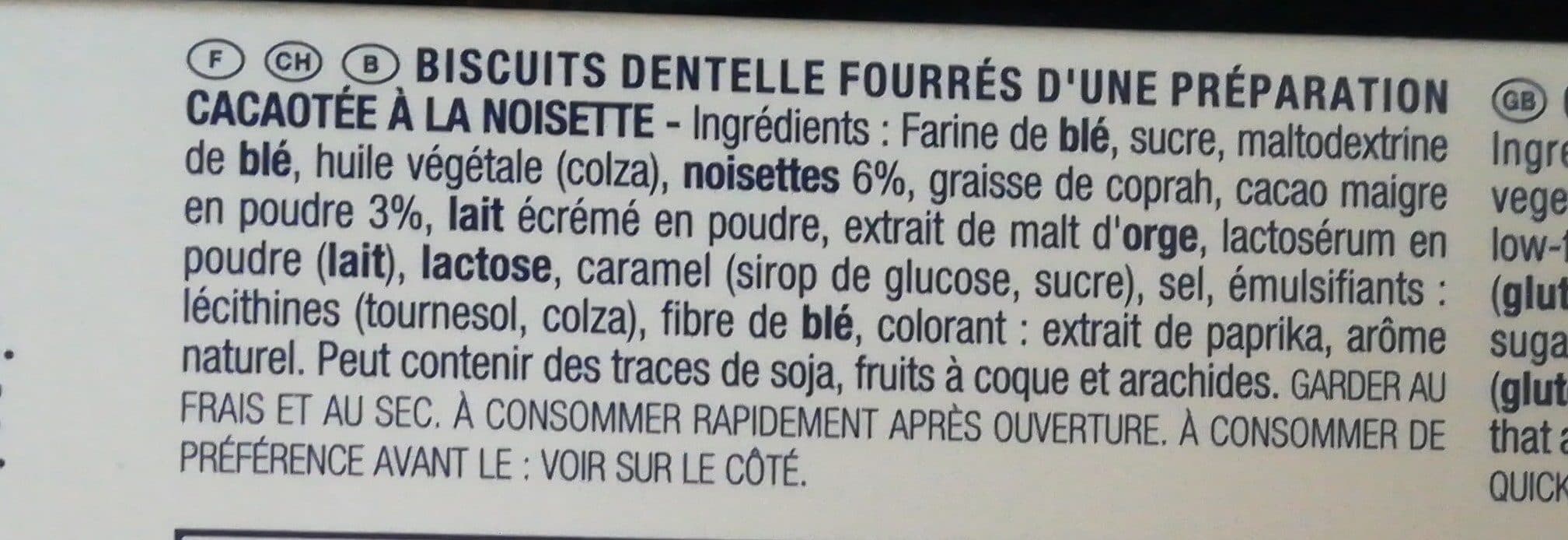 Gavottes Gavottes Wafer Bites Filled With Cocoa & Hazelnut packshot