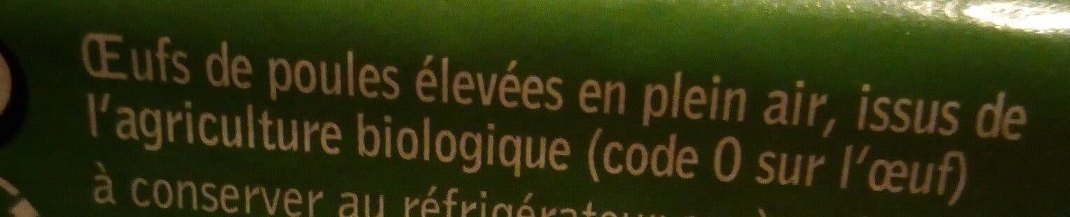 Keryann 6 œufs bio de poules élevées en plein air packshot