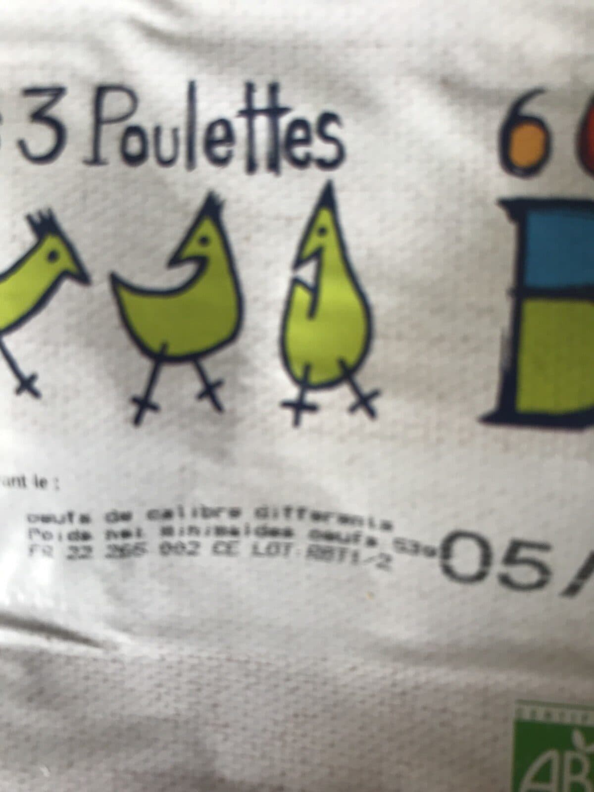 Open Food Facts Les 3 poulettes packshot