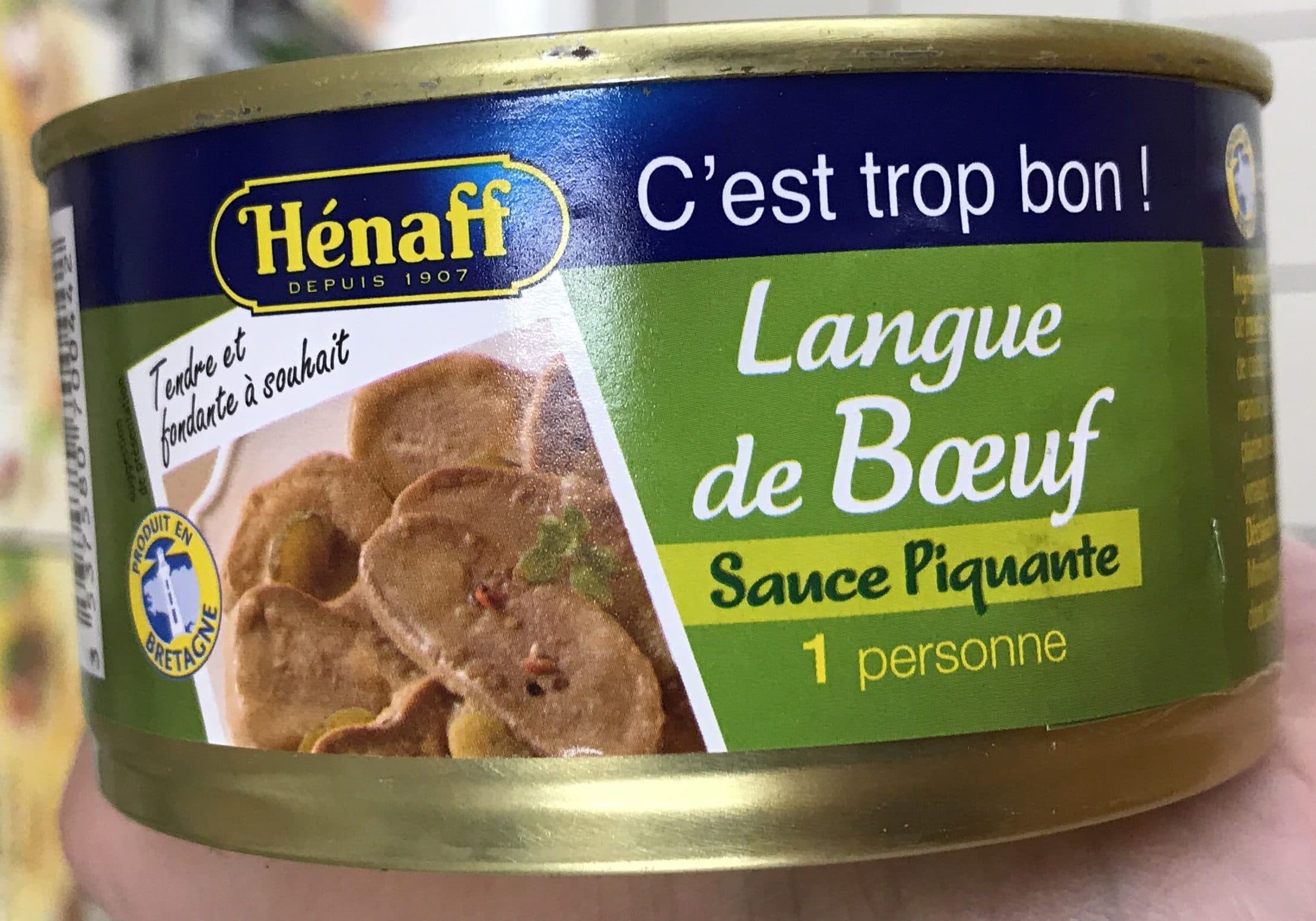 Hénaff Langue De Boeuf Sauce Piquante Henaff - 1 / 4 - 205gr packshot
