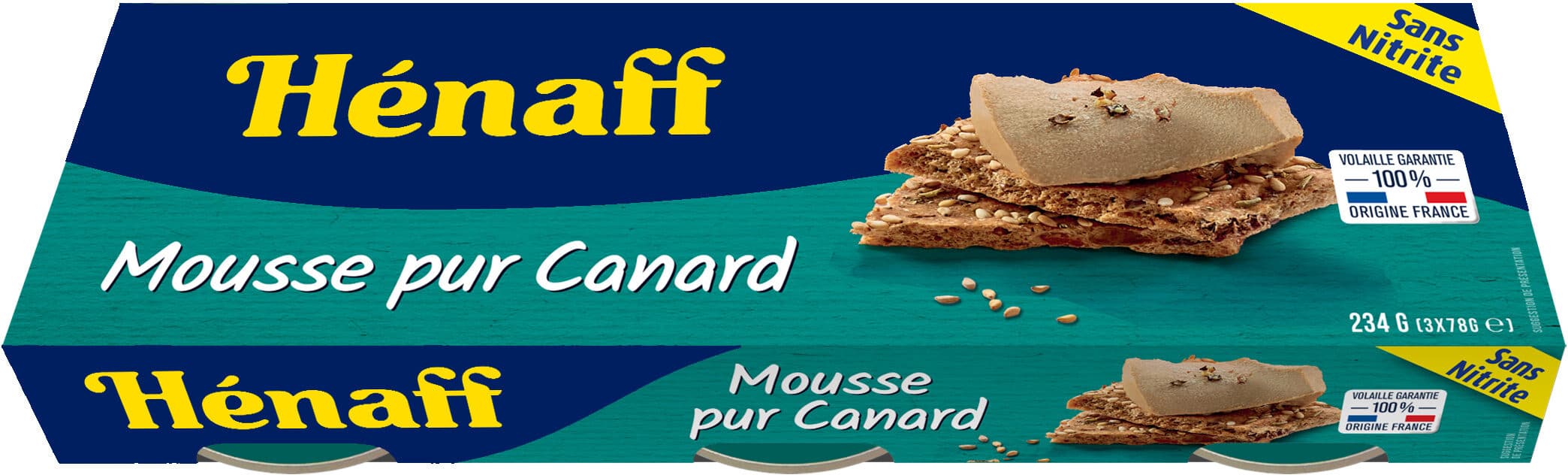 Hénaff LOT MOUSSE CANARD packshot