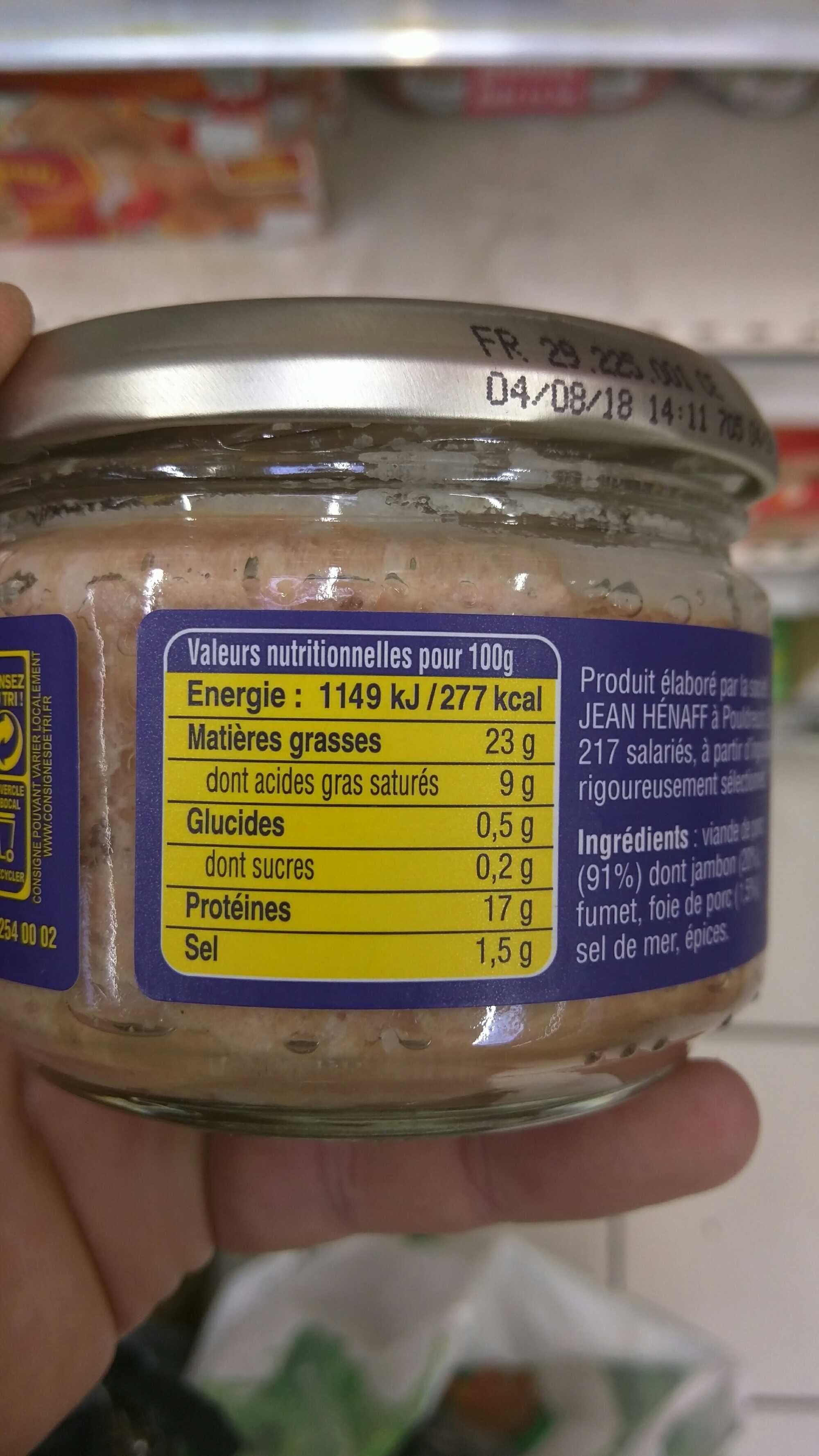 Hénaff Le Pâté Hénaff packshot