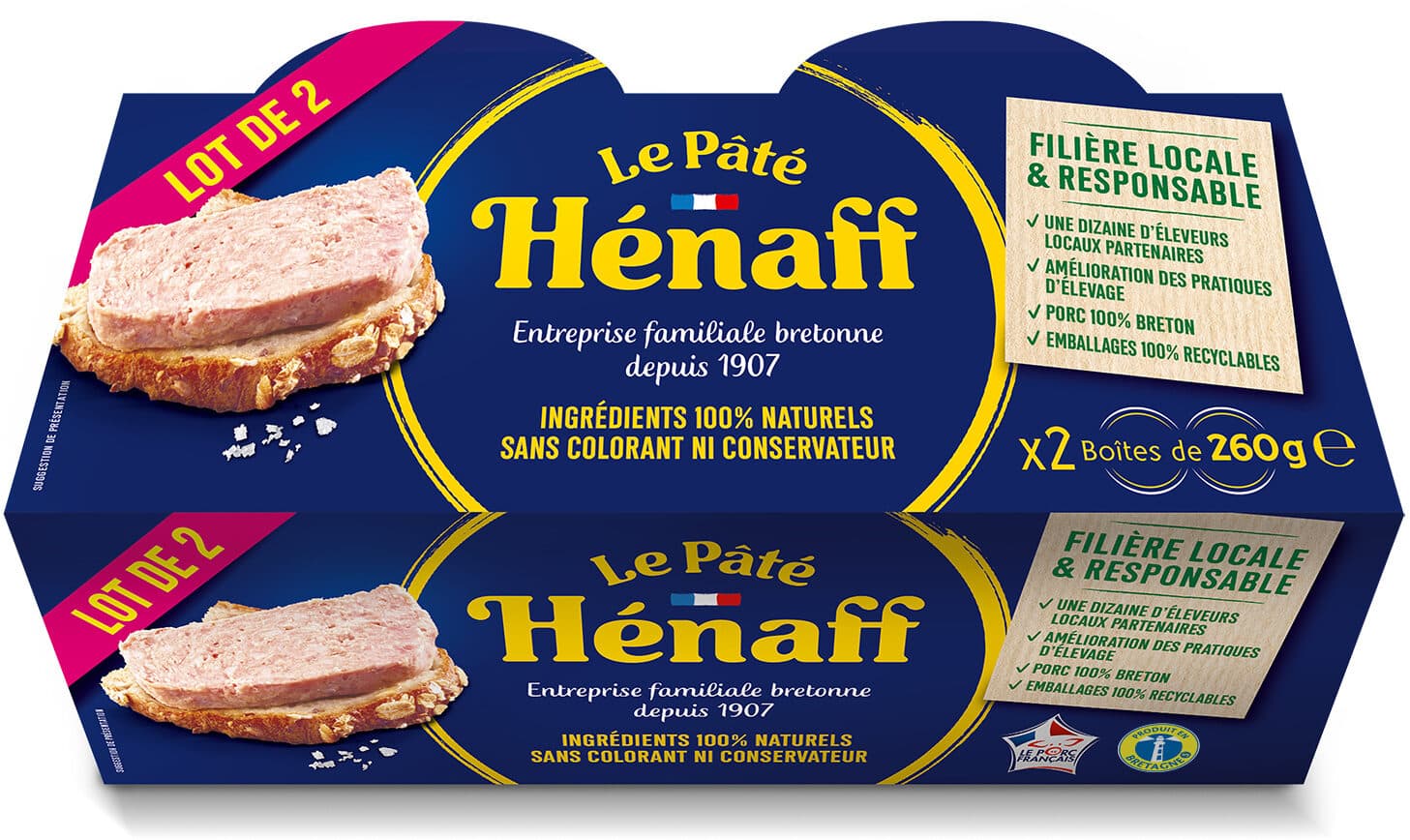 Hénaff Lot Pâté Hénaff packshot