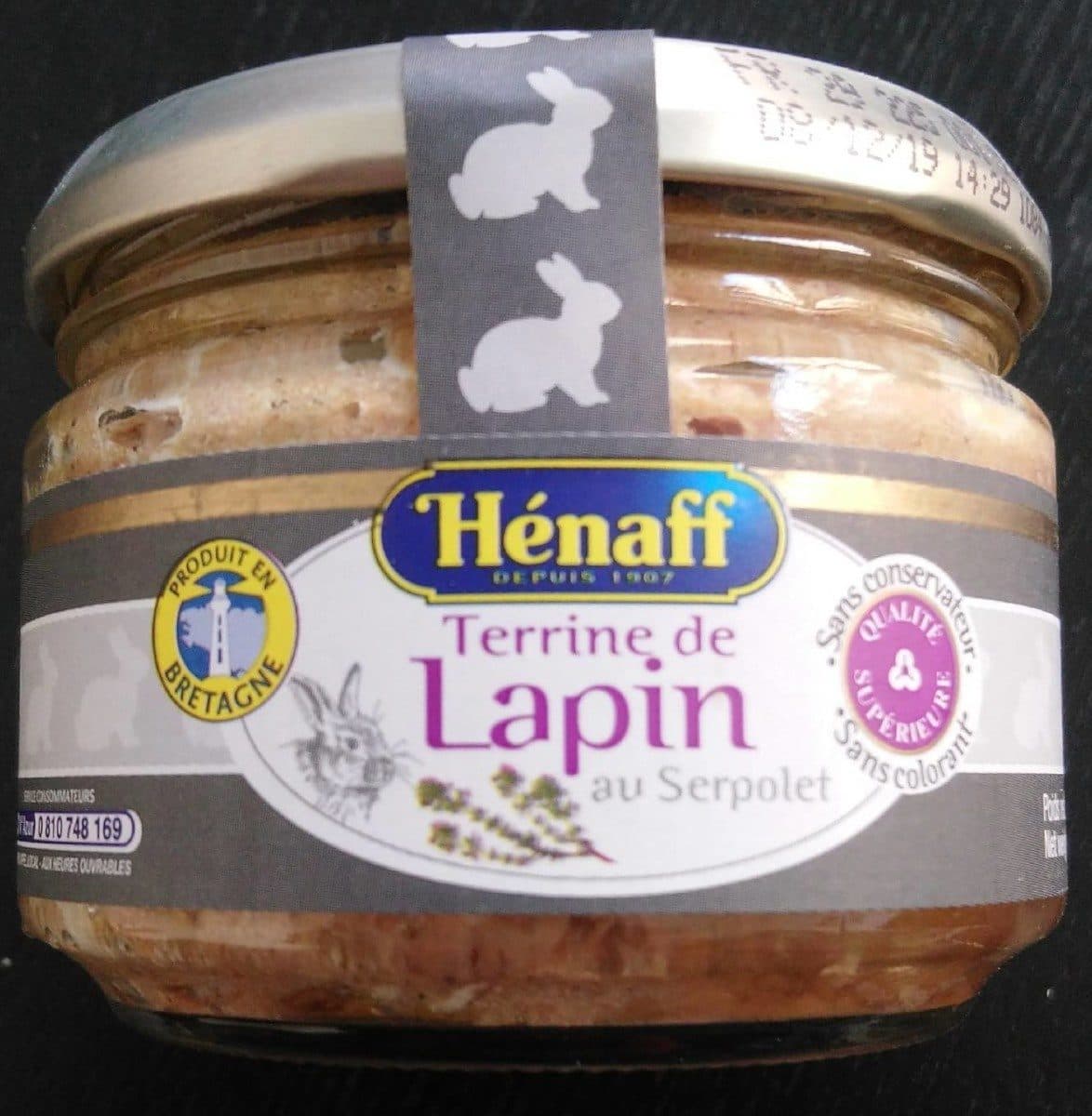 Hénaff LOT 2 VERRINES LAPIN packshot