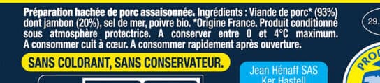 Hénaff 6 mini hachés nature packshot