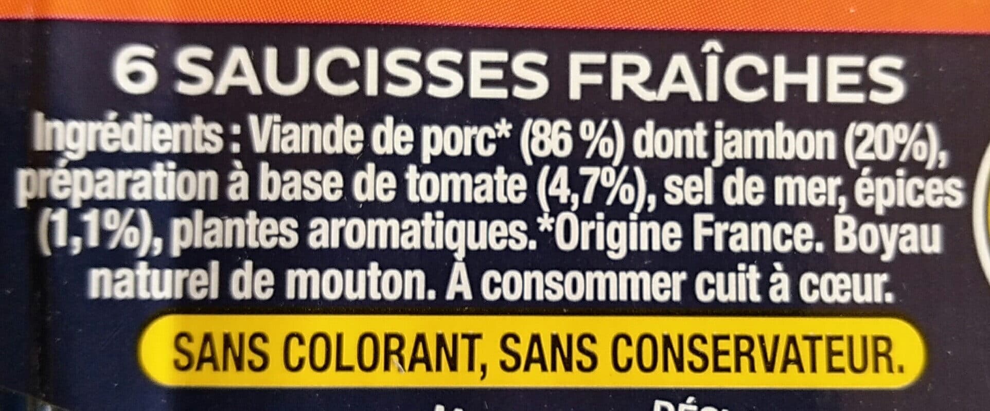 Hénaff Saucisses Épicées packshot