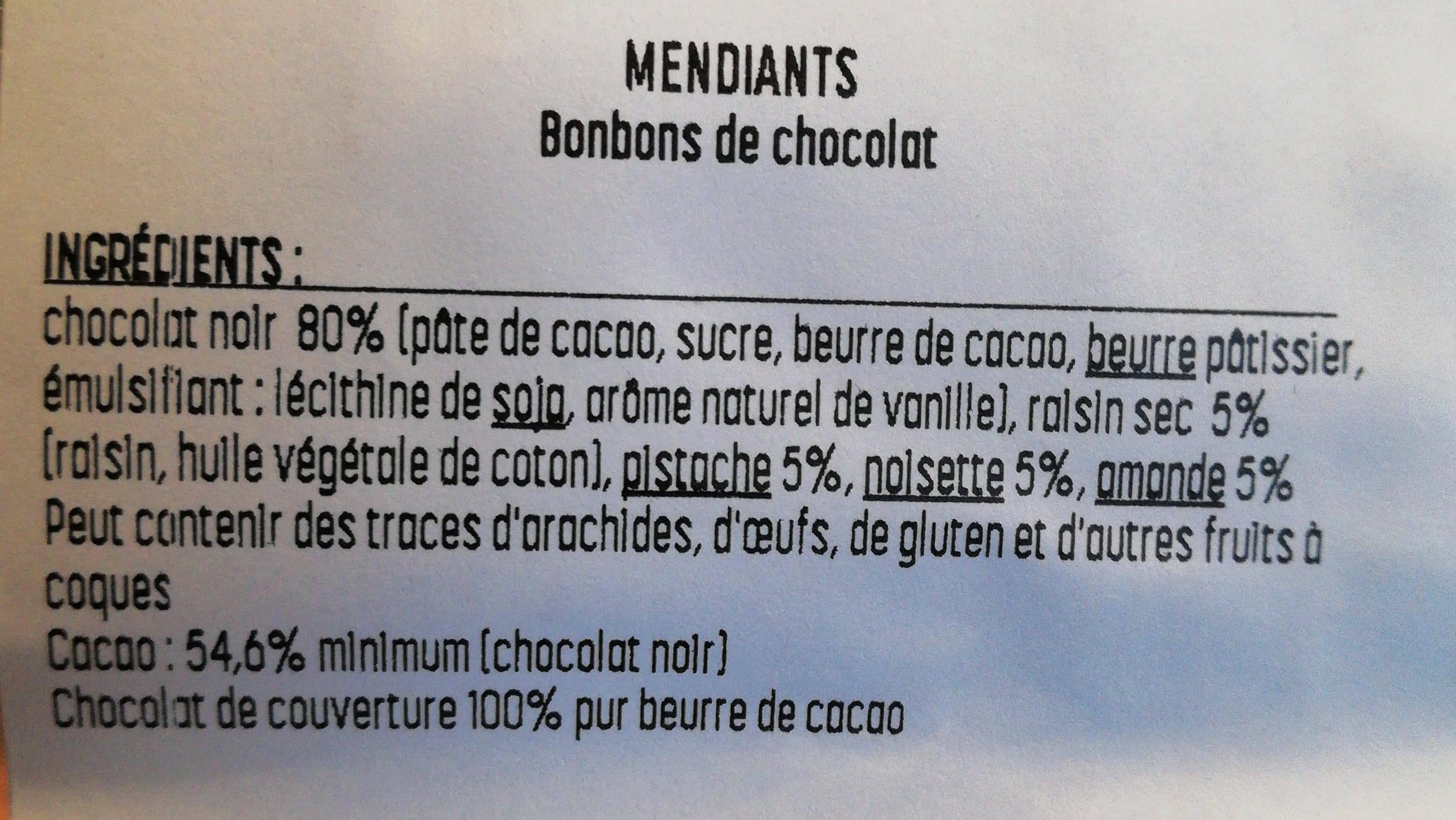 Réauté Mendiants packshot