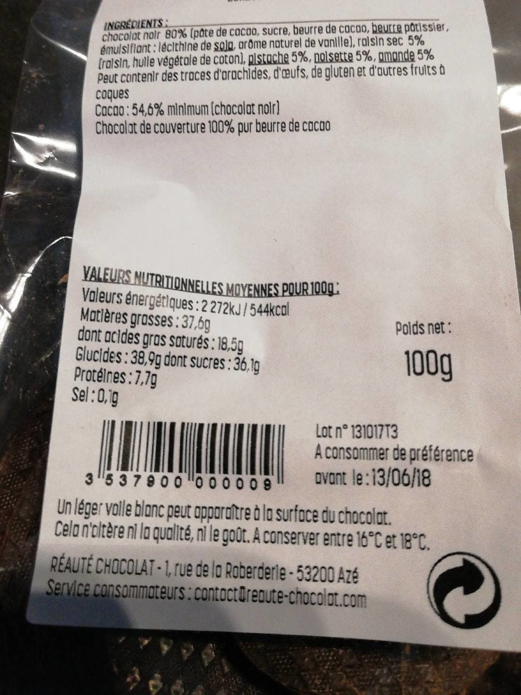 Réauté Mendiants packshot