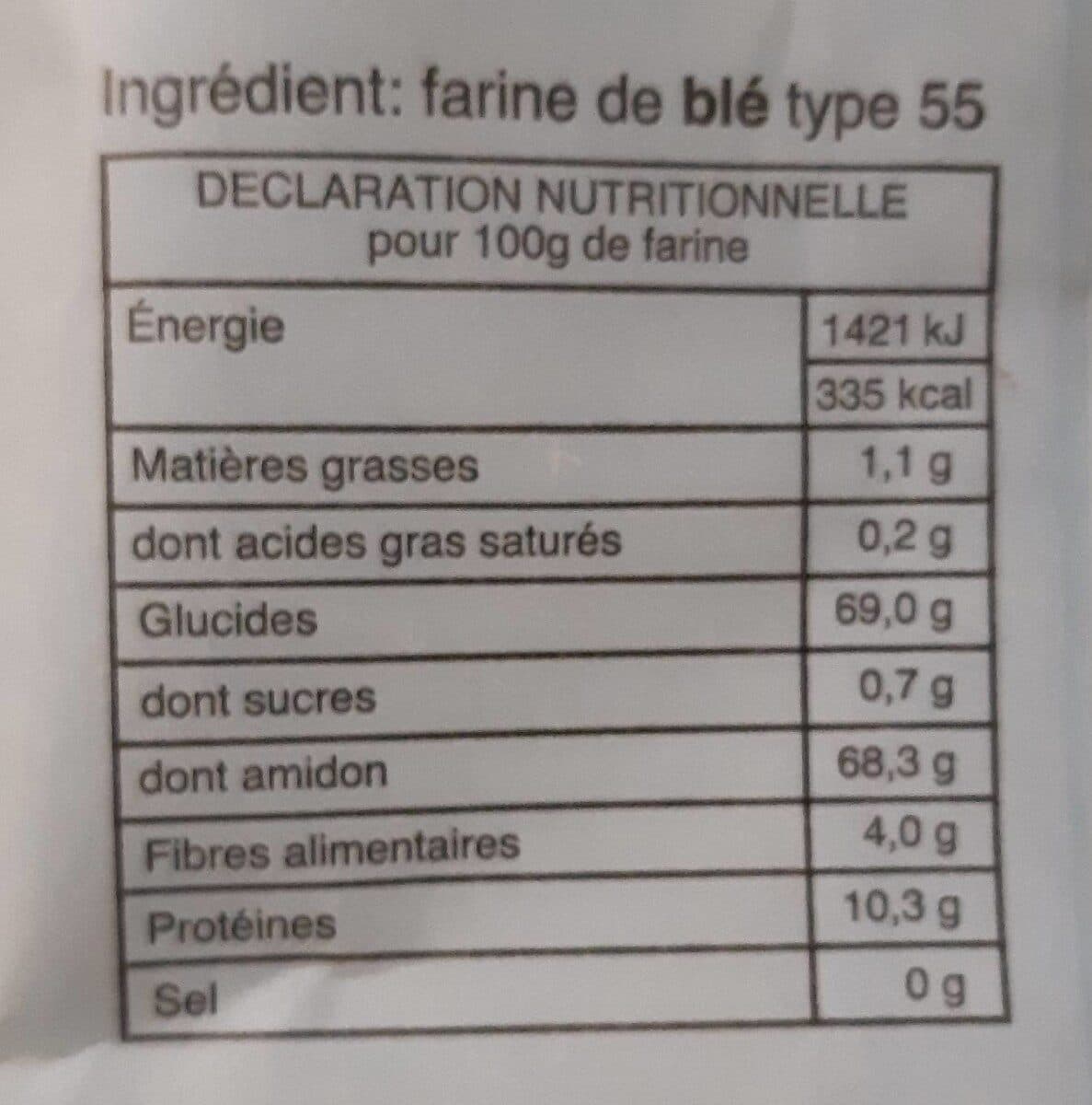Farine des gourmets Farine Type 55 packshot