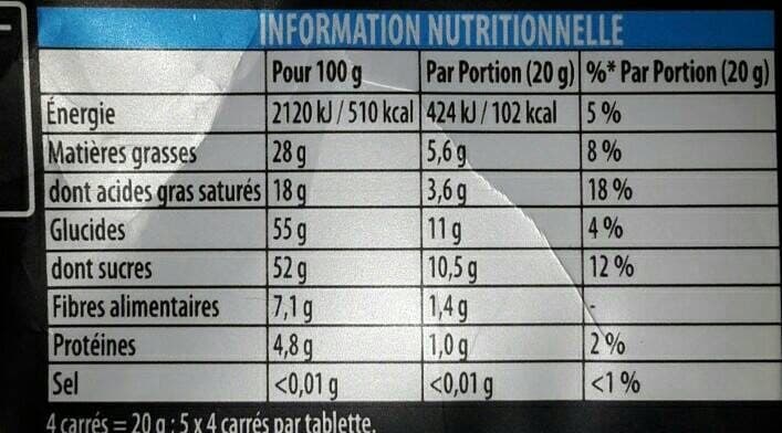 Mondelez International Poulain noir extra packshot