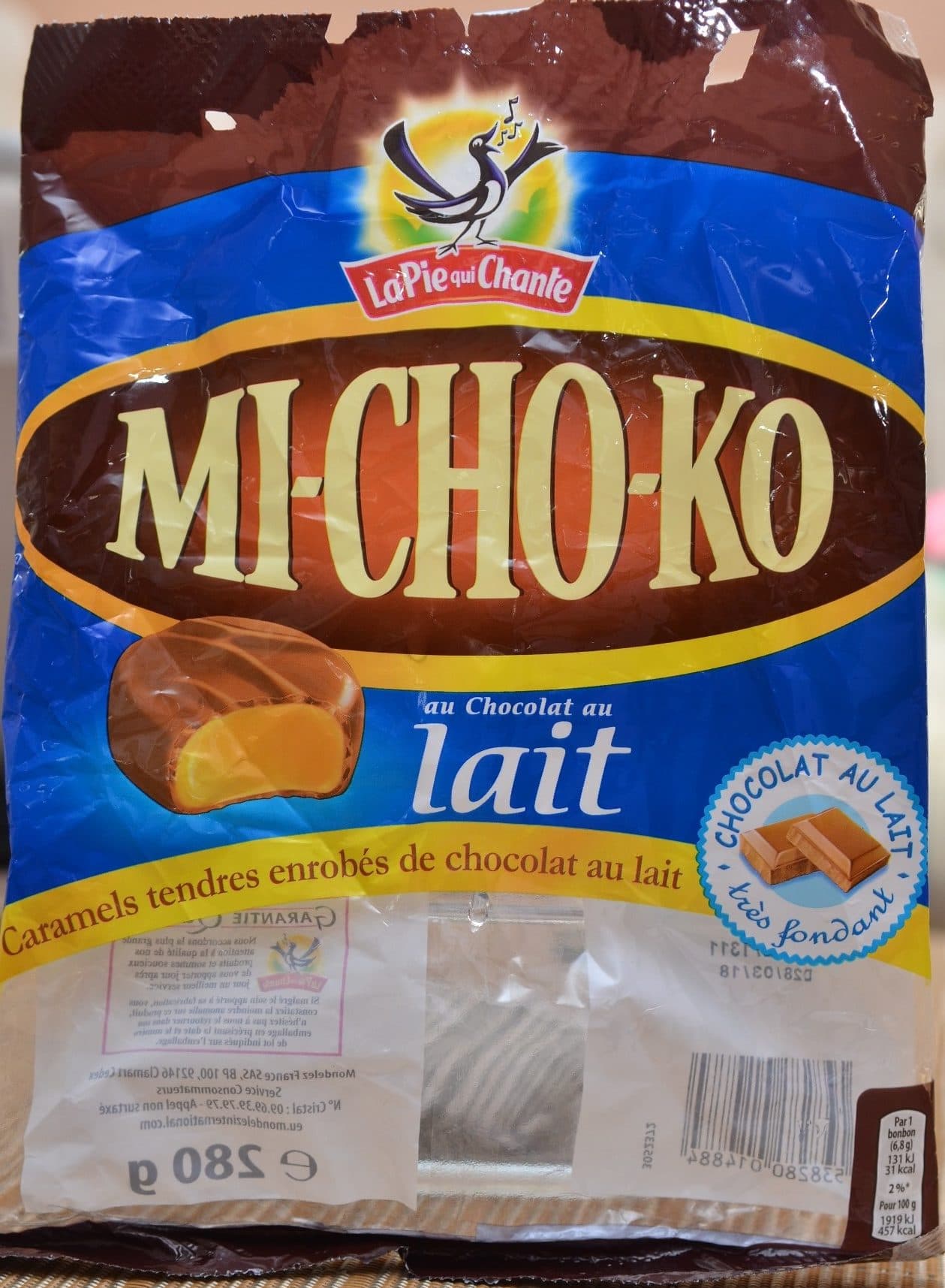 La Pie qui Chante Mi-Cho-Ko au Chocolat au Lait packshot