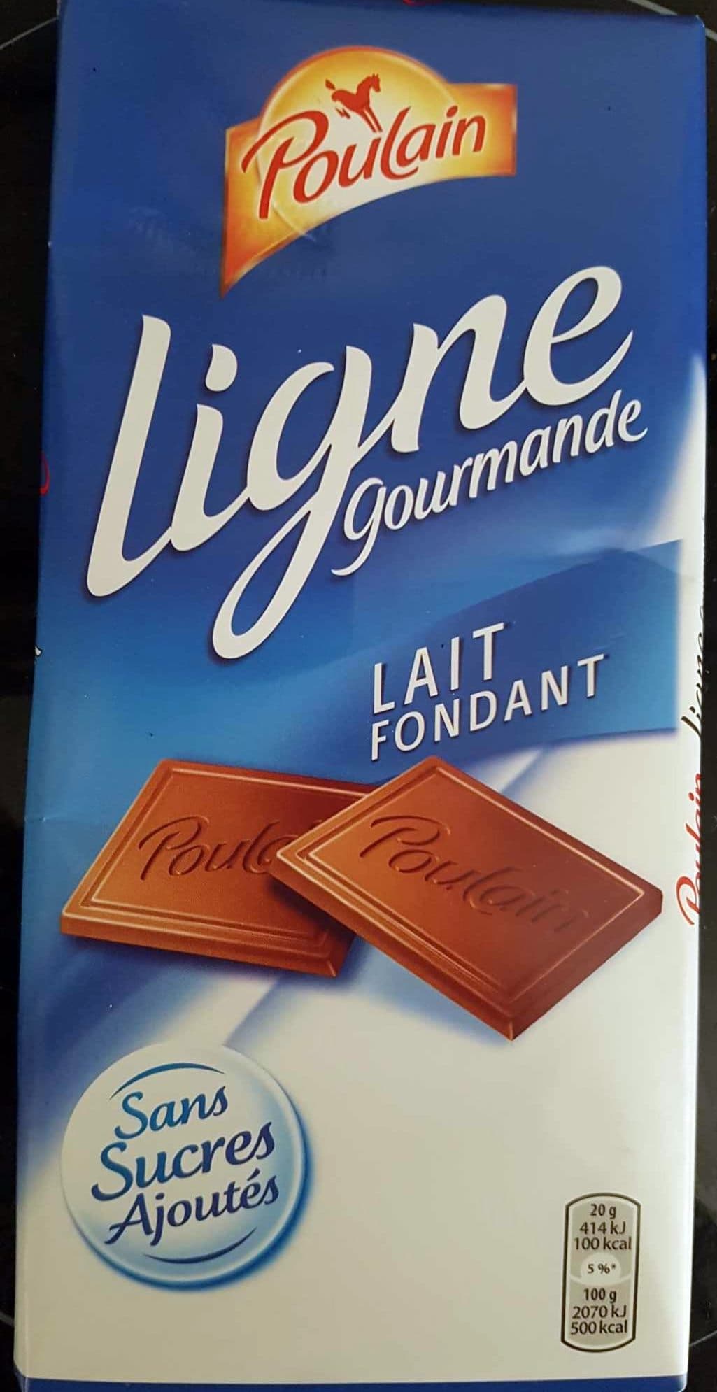 Poulain Chocolat au lait fondant packshot