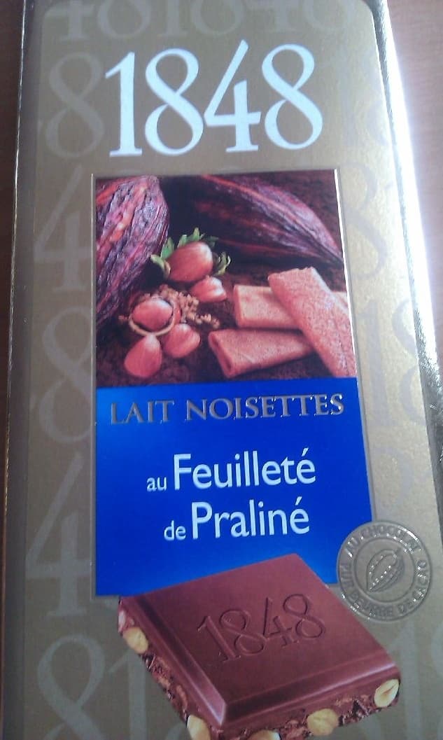 1848 1848 Lait noisettes packshot