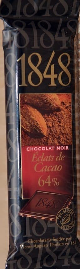 1848 Chocolat Noir Éclats de Cacao 64% packshot