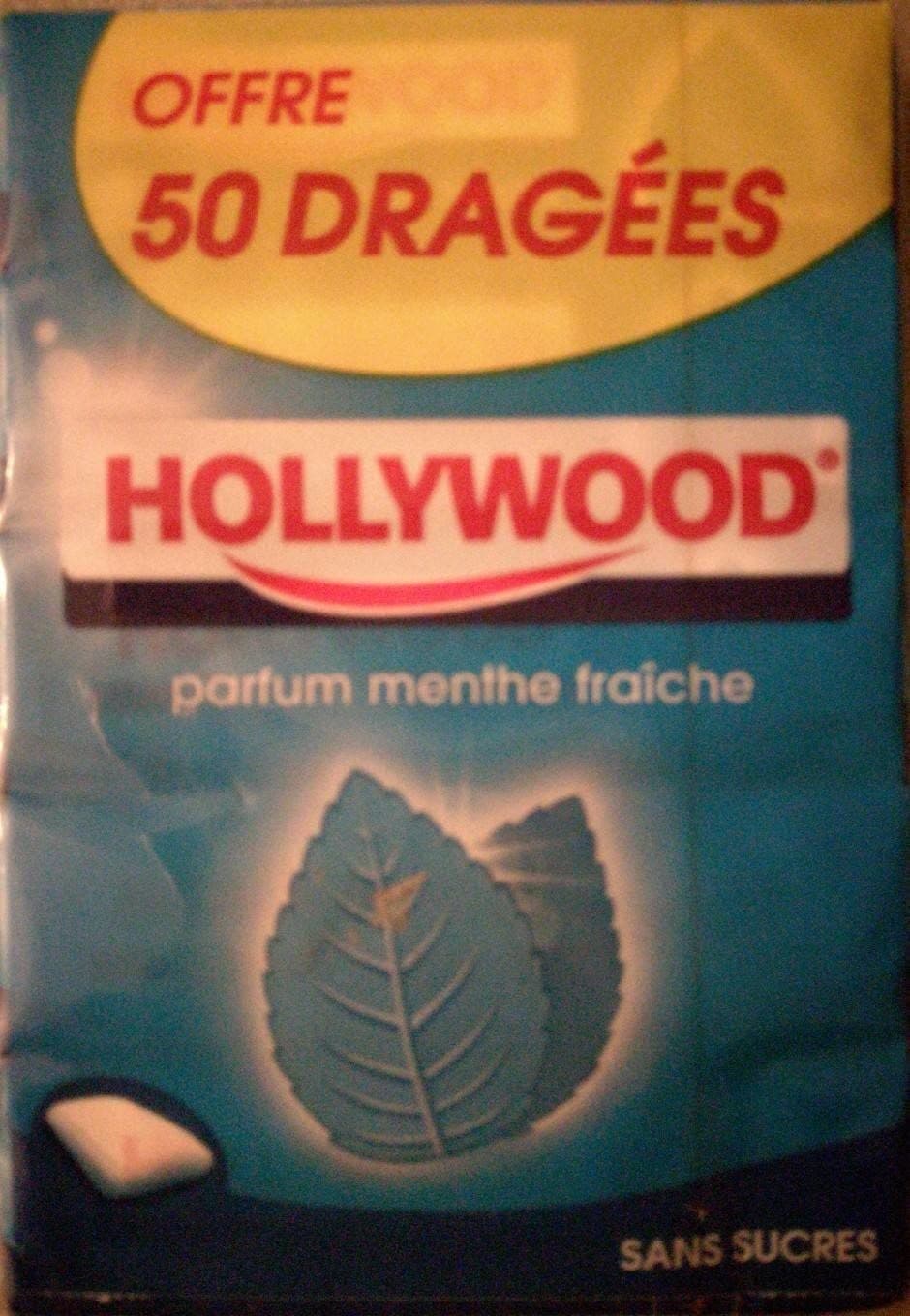 Hollywood Hollywood dragées sans sucre menthe fraiche x5 packshot