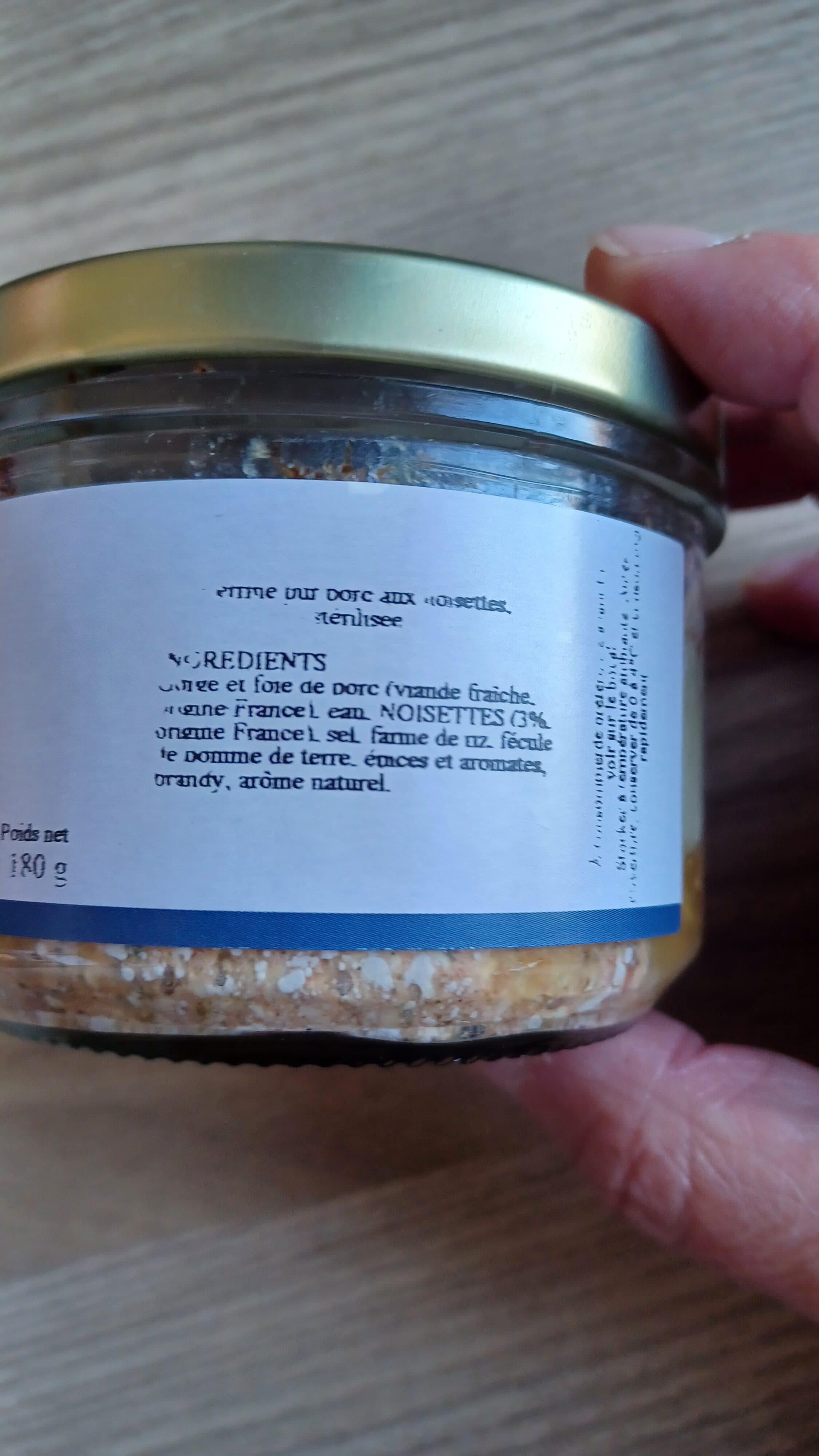 Aux Salaisons Savoyardes Verrine de Savoie aux Noisettes packshot