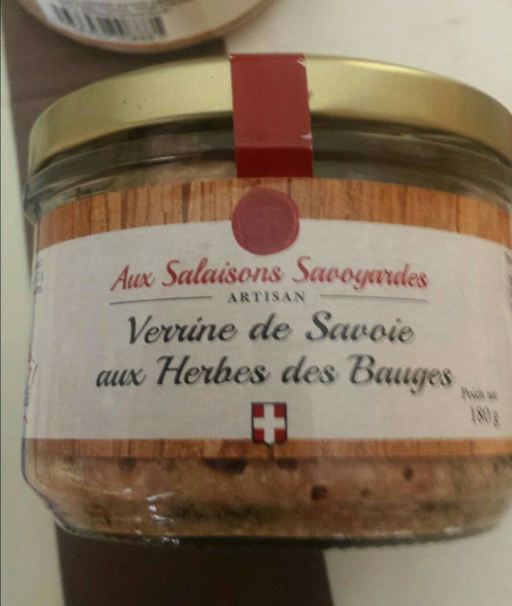 Aux salaisons savoyardes Verrine de Savoie aux herbes des Bauges packshot