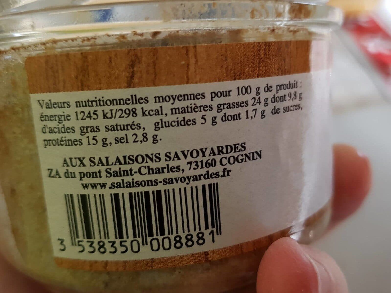 Open Food Facts Verrine de Savoie aux myrtilles packshot