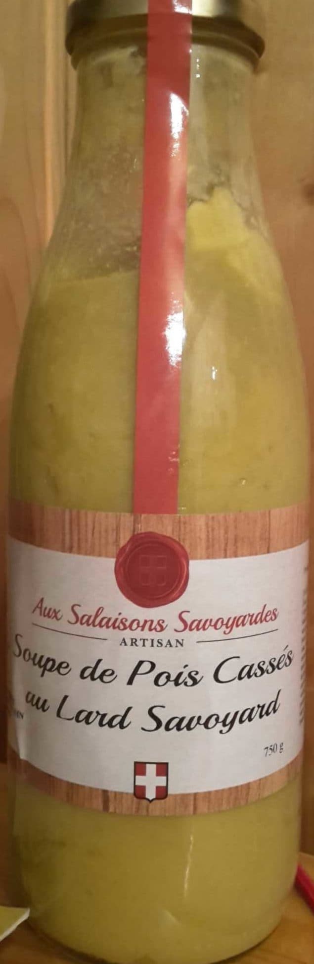 Aux salaisons savoyardes Soupe de pois cassés au lard savoyard packshot