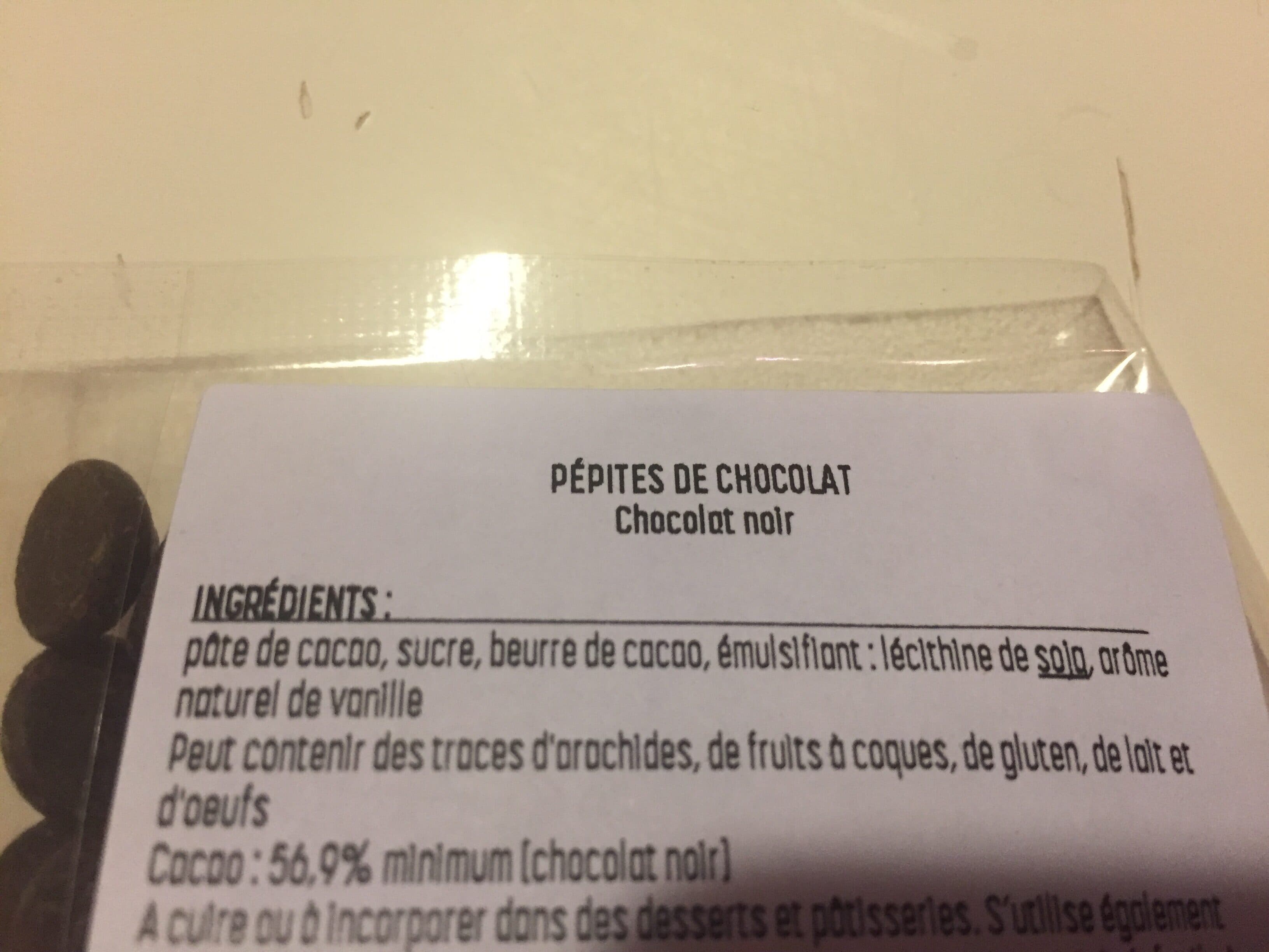 Réauté Chocolat Pepites de chocolat packshot