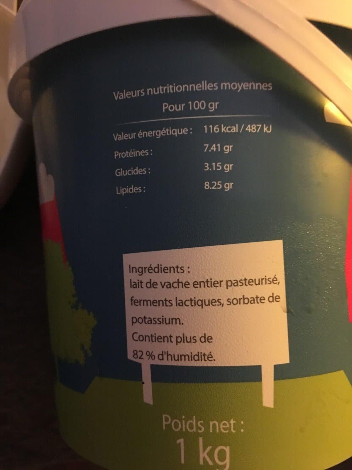 Open Food Facts Fromage blanc comme avant packshot